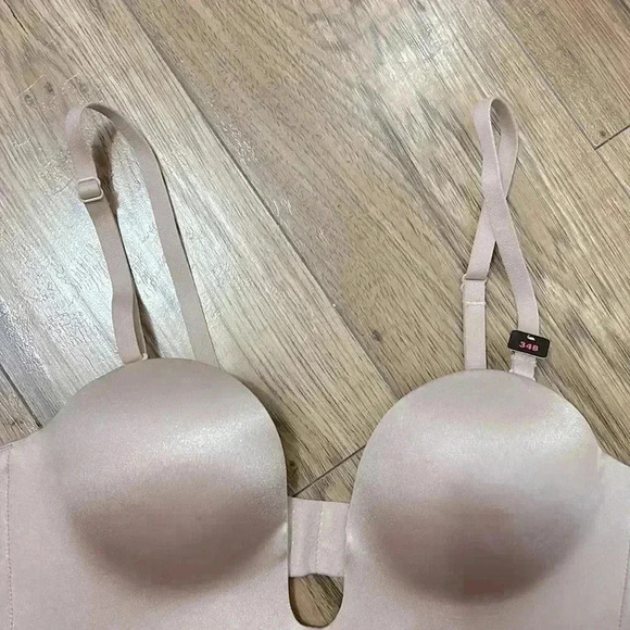 BNWOT  La Senza deep u plunge push up strapless bra 34B - Picture 5 of 5